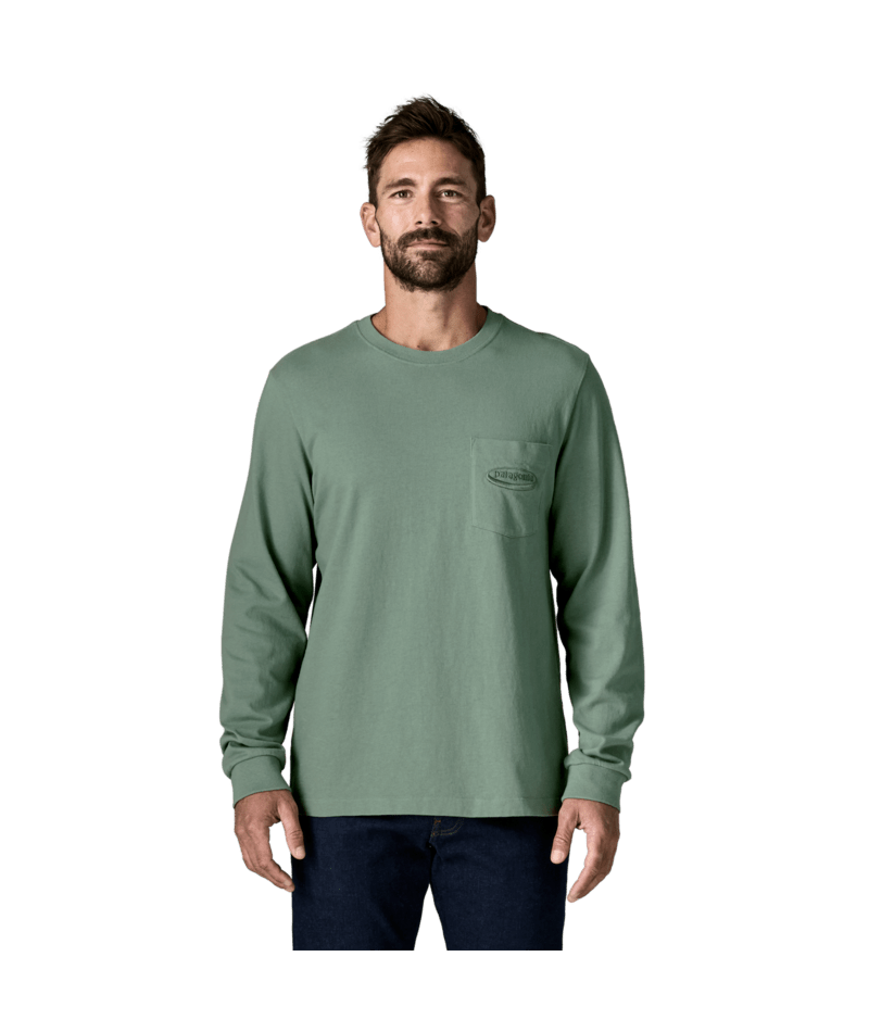 PATAGONIA - M's L/S MW '95 Oval Logo Pocket Tee