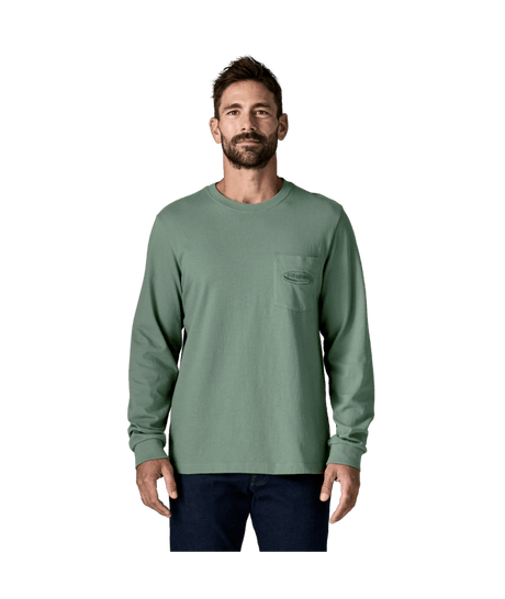 PATAGONIA - M's L/S MW '95 Oval Logo Pocket Tee