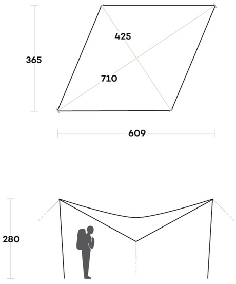 FERRINO - SCREEN TARP mis. 6x4 mt