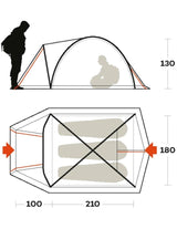 Ferrino tenere 3 tenda da trekking campeggio