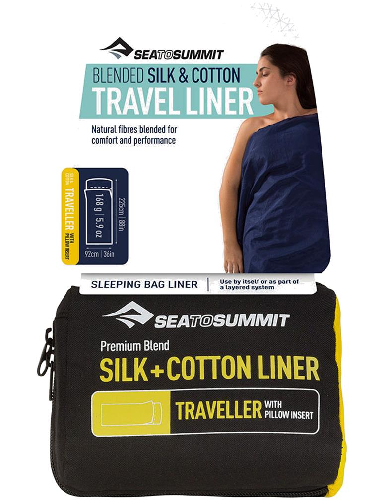 Sea to Summit saccoletto in seta e cotone traveller pillow