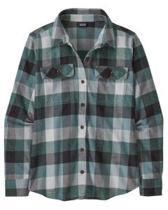 Patagonia organic cotton midweight fjord flannel shirt women's