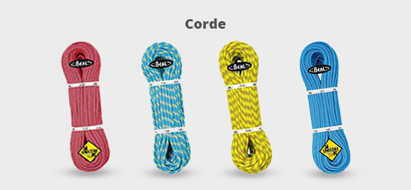 Immagine di quattro corde per l'arrampicata